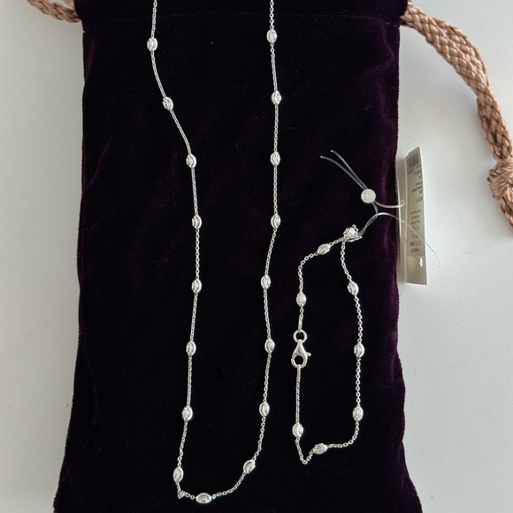 Necklace and bracelet set 925 silver - Picture 4 of 4